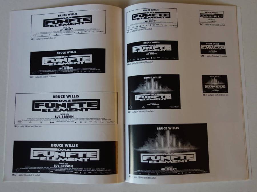 The Fifth Element original release german pressbook